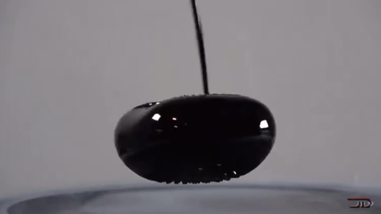 Magnetic showing quantum levitation and then doused in ferrofluid with suspended.