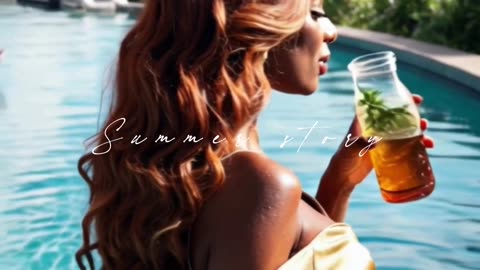 Refreshing Tropical Coconut Water | Jungle Poolside Bliss