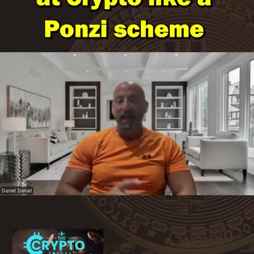 We should look a t Crypto like a Ponzi scheme