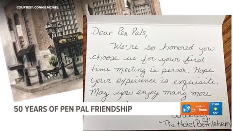 Pen pals celebrate 50 years of friendship