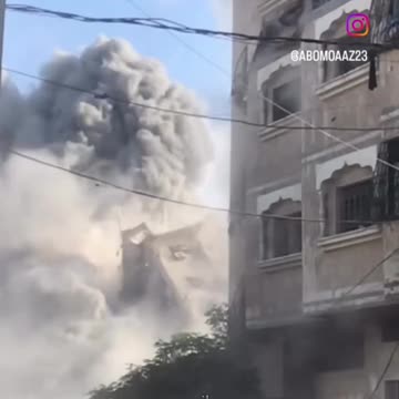 Israeli occupation aircraft continue to bombard residential towers in Gaza City