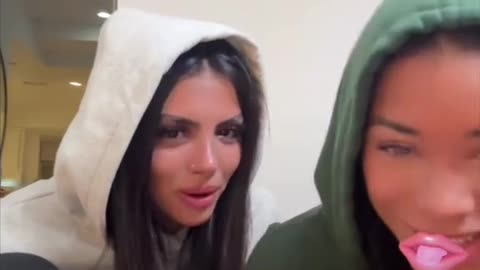 Amaya and Huda singing Justin bieber's song Baby