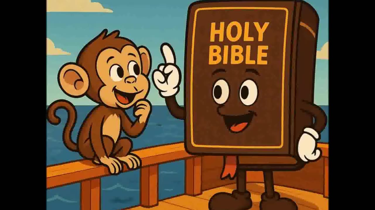 Happy the Talking Bible in "Interview at the Ark"