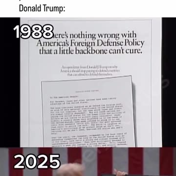 Donald Trump has been pretty consistent.
