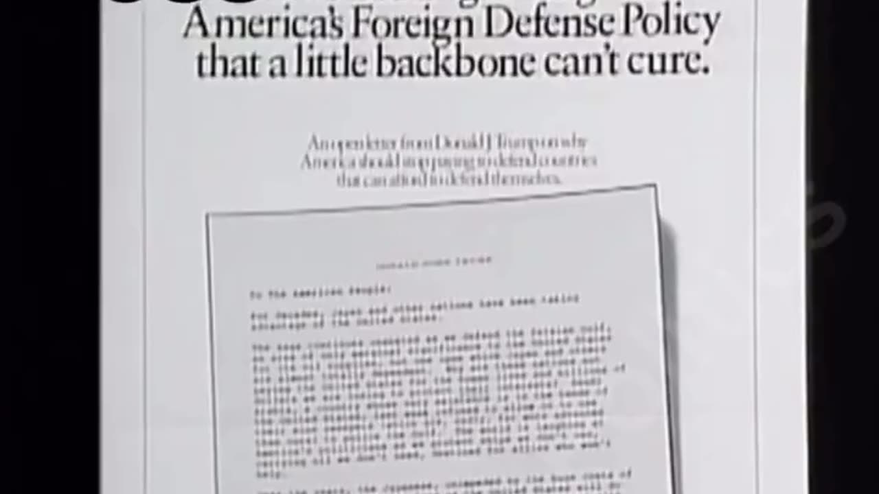 Donald Trump has been pretty consistent.