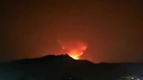 Huge fire breaks out after major Israeli missile strike on Tehran