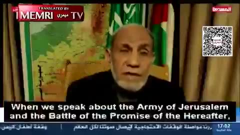 Alert: Hamas Leader Mahmoud al-Zahar’s Plan to Wipe Out Jews and Christians