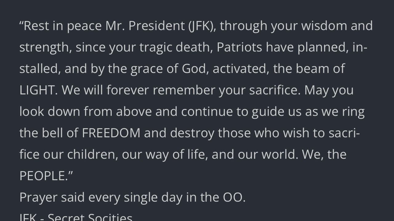 The Kennedy Prayer📍703