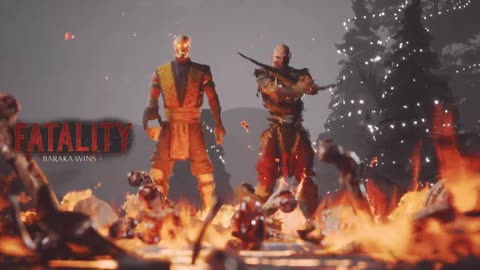 Mortal Kombat 1 - Baraka vs Nitara (Scorpion Cameo fatality)