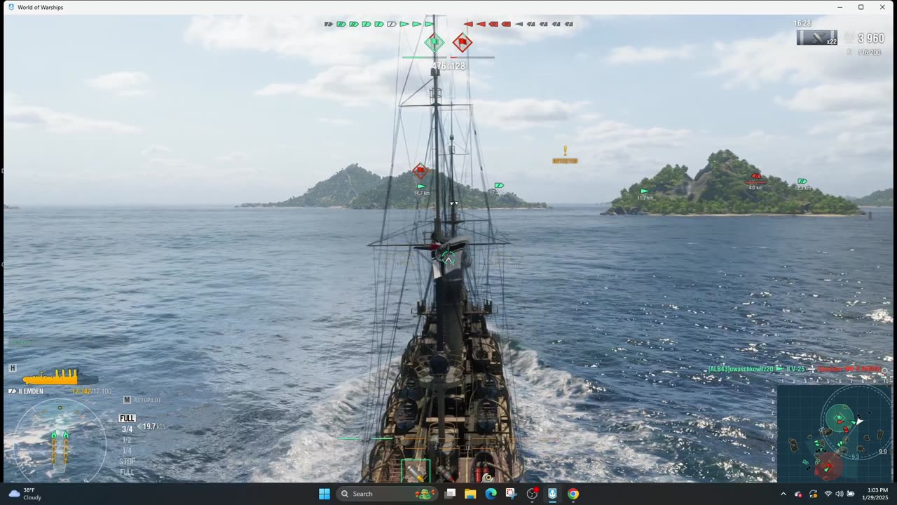War of Warships ~ EMDEN Tier II Cruiser