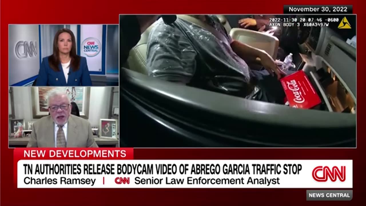Bodycam video released as Trump admin seeks to portray Abrego Garcia as a criminal to the publicn