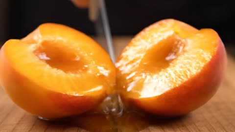 This Peach Was TOO Juicy to Be Real 🍑💦 | Ultra-Realistic ASMR Cut #Asmr #FruitCutting #Ai