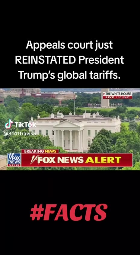 Appeals Court Reinstates President Trump's Global Tariffs