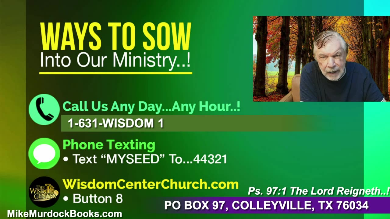 Re-Air: Wisdom Moments With Mike Murdock..!!!