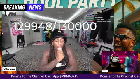 AMP Pool Party Goes WILD! | MrMaskTV Live Reaction + Vibes
