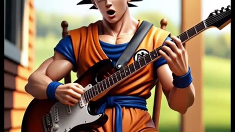 Goku on the rockkk