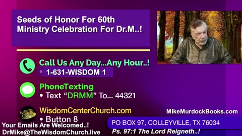 Re-Air: Wisdom World With Mike Murdock..!!!
