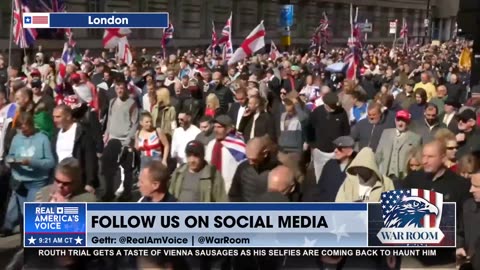 TOMMY ROBINSON PROTESTS IN LONDON