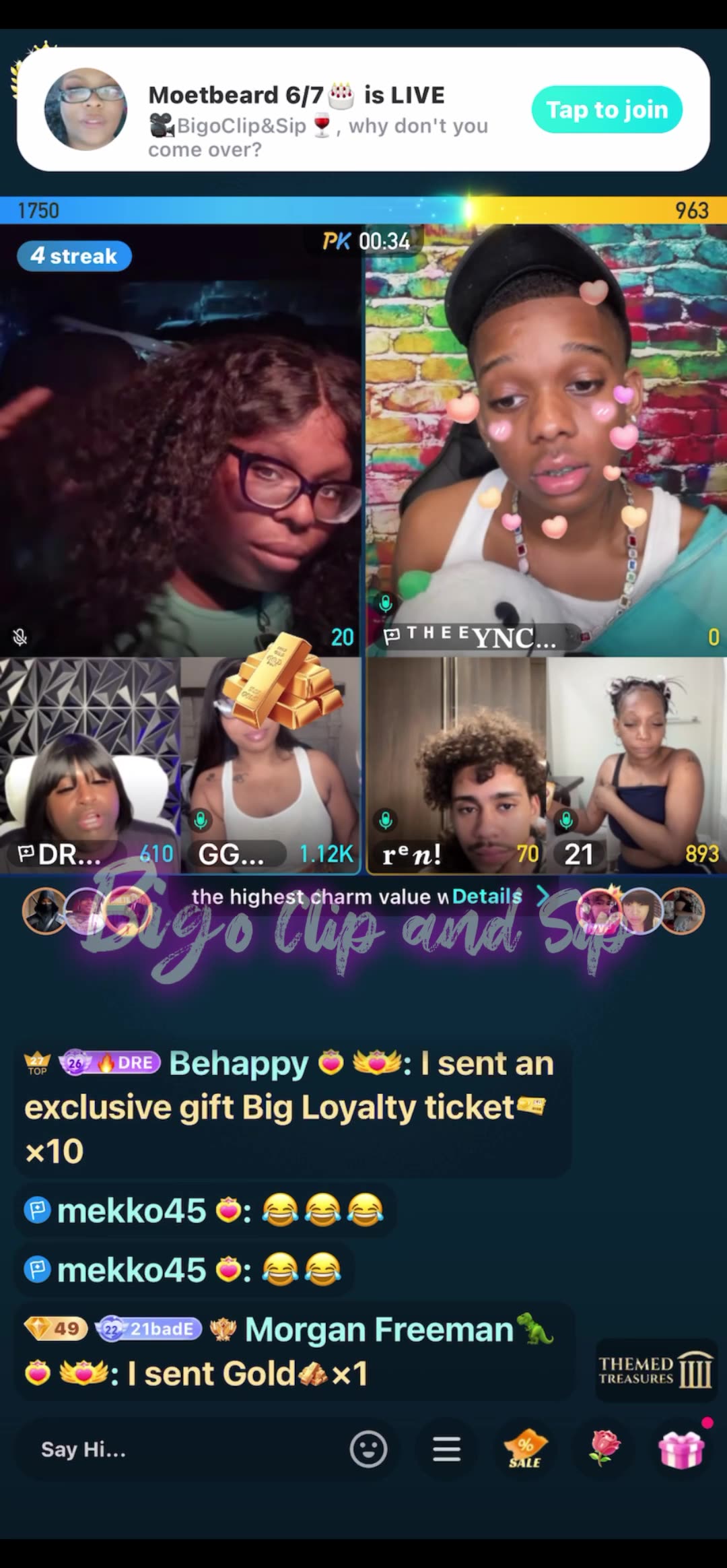 Team PK DreBaby John Ren ft Moet vs 21 vs GG 6/19/25 #bigoclipandsip