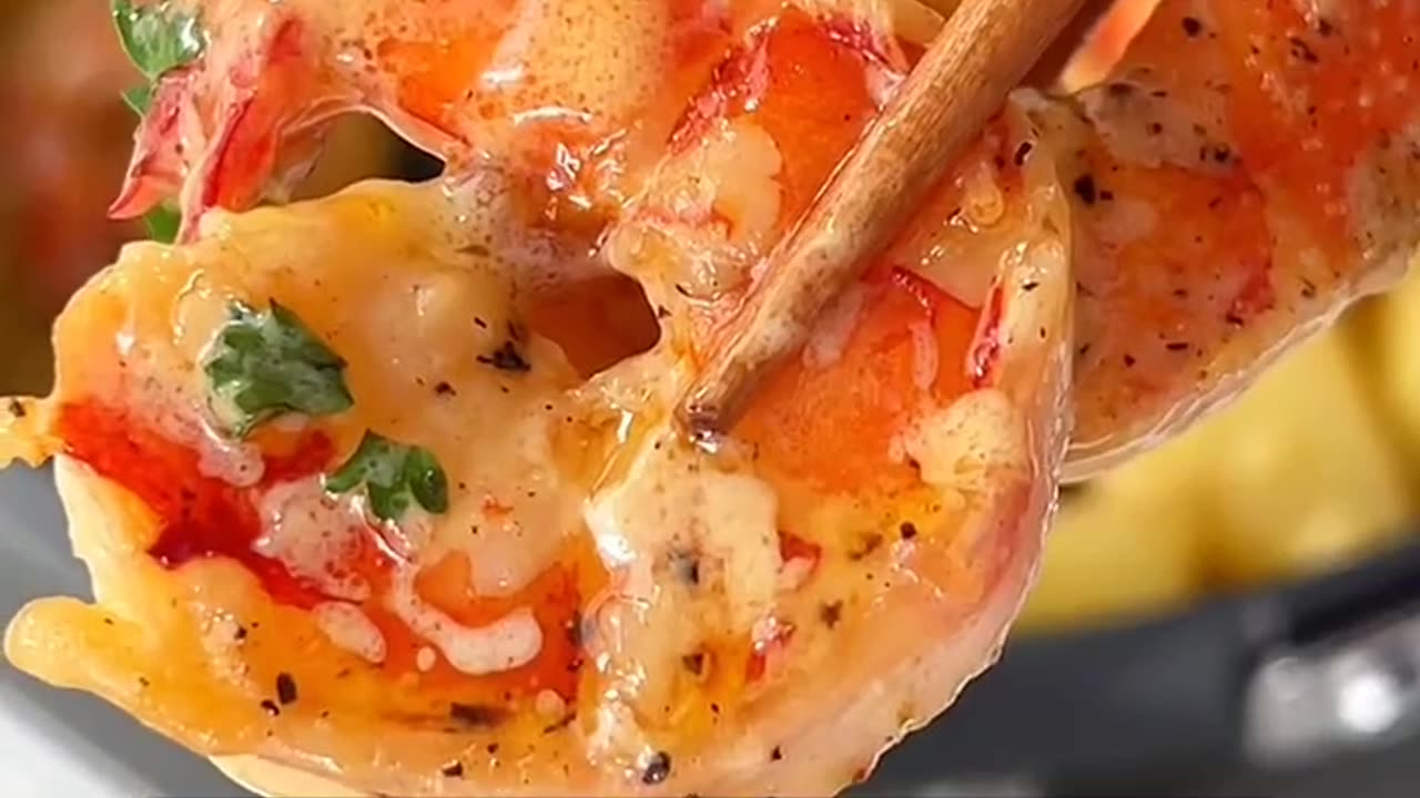 Creamy potato shrimp cooking cooking idea