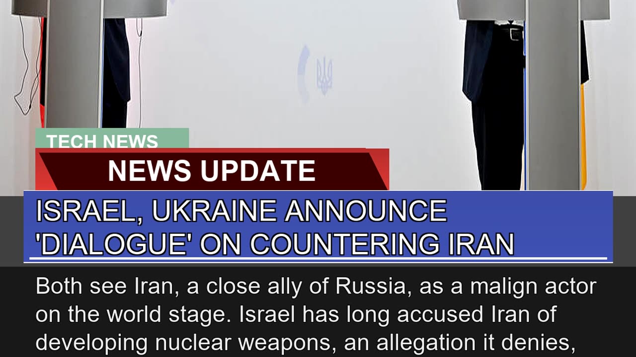 Israel Ukraine Announce Dialogue on Countering