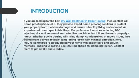 Best Dry Wall Treatment in Upper Tooting