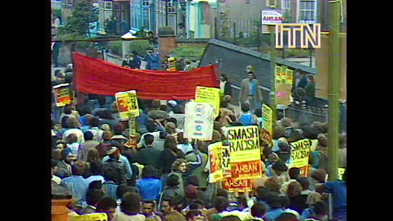 Battle of Lewisham - Far-Right National Front Clash with Brain washed commie Anti-Fascists (1977)