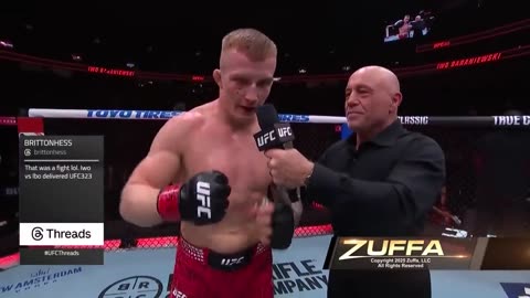 Greatest Minute In UFC History_ _ Iwo Baraniewski Octagon Interview _ UFC 323