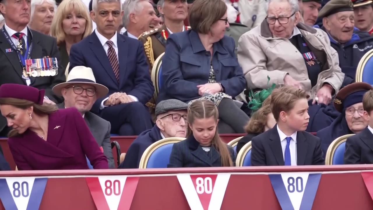 Britain's royals watch 80th anniversary VE Day parade