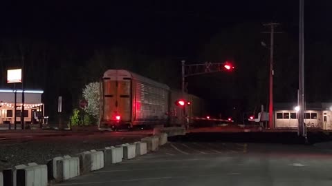 A wave from 4005 as WODA pulls into Valley Falls. Providence & Worcester Sunday night.
