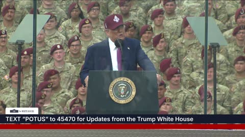 President Trump Delivers Remarks at Fort Bragg