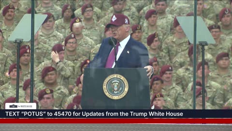 President Trump Delivers Remarks at Fort Bragg