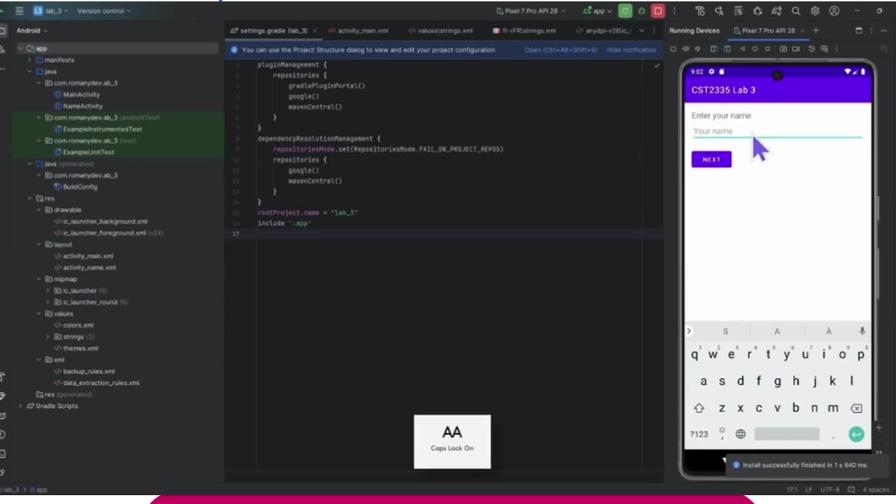 Student Work(Android)|CST2335 – Graphical Interface Programming Lab 3 – Application Lifecycle Output