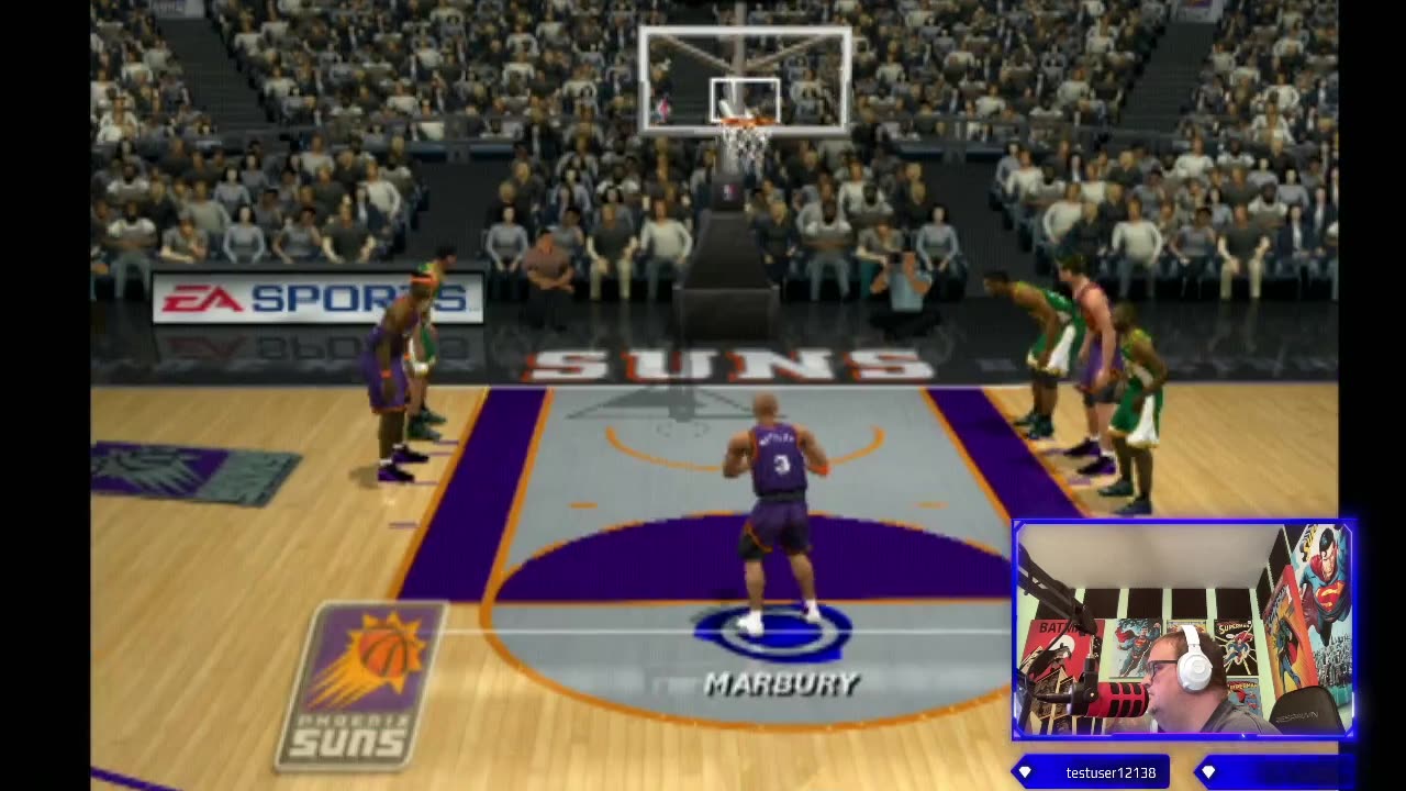 NBA Live 2003 just playing around on the ps2 and taking basketball