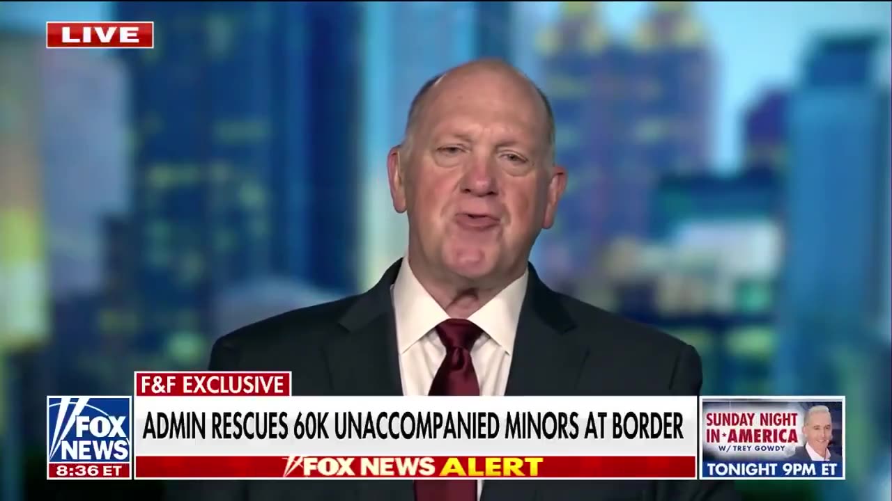 Tom Homan announces 62K migrant children that went missing under the Biden admin have been located