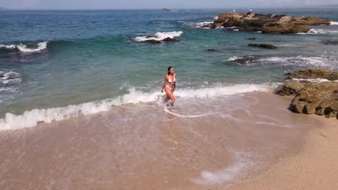 Burning Dust Bikini Walk on the Beach 🌴 | Heatwave Style Explosion!