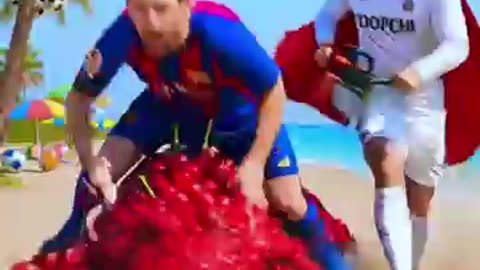 😱Lionel Messi is very angry, what does he want to do?🤔 #ronaldo #football #messi #shorts