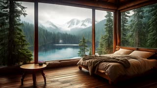 AS RAINDROPS GENTLY PATTER AGAINST THE CABIN WINDOW, THE STRESSES OF THE WORLD MELTS AWAY #rainyday