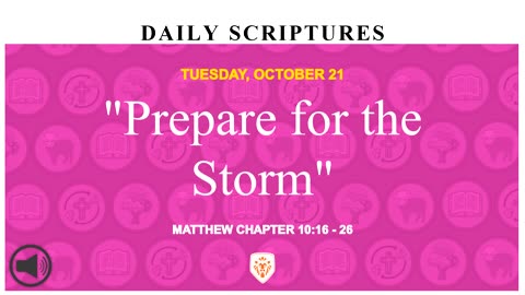 "Prepare for the Storm"