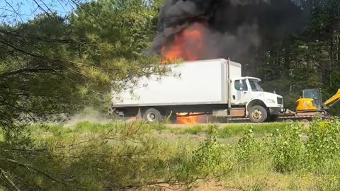 Propane Tank Flying Through the Air