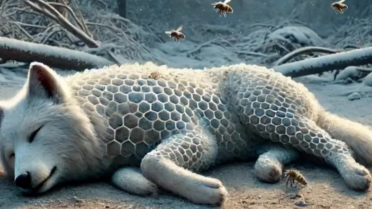 Название видео на скриншоте: Tiny Dog Saves Giant Wolf From Freezing To Death