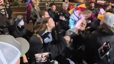 Tiny Woman Sends Antifa Soy Boys Scrambling