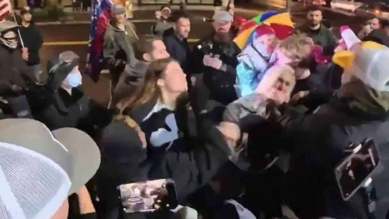 Tiny Woman Sends Antifa Soy Boys Scrambling