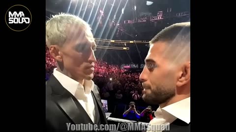 Charles Oliveira Puts His Hands On Ilia Topuria In Face Off At UFC 317 (HEATED)