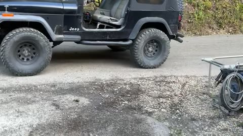 Jeep Came Crawling Up the Holler Unattended