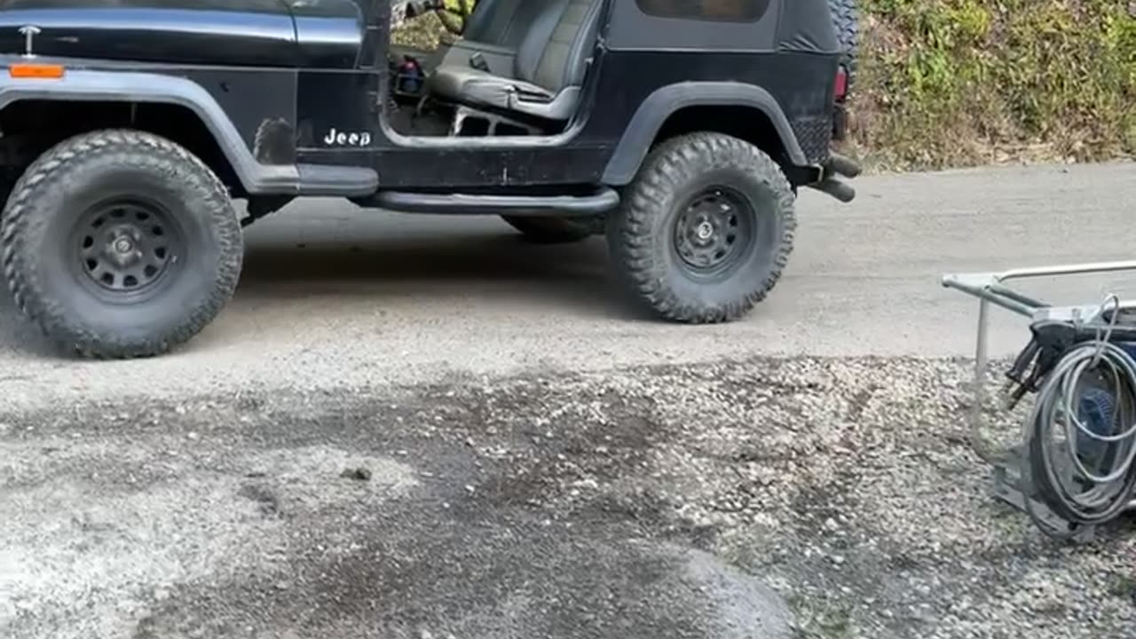 Jeep Came Crawling Up the Holler Unattended