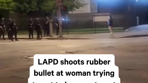LA Protester Fired On After Being Trapped by Police