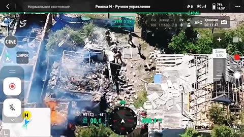 Ukrainian Soldiers Work to Save Comrades Trapped Under Rubble