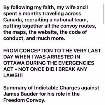 Dear Friends, PLEASE READ THIS UNPRECEDENTED STORY My name is James Bauder,