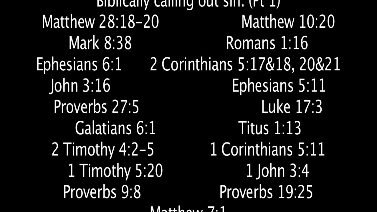 Sunday June 1, 2025. Biblically calling out sin.